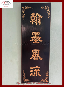 Liễn thờ chữ Hàn- Mặc- Phong- Lưu